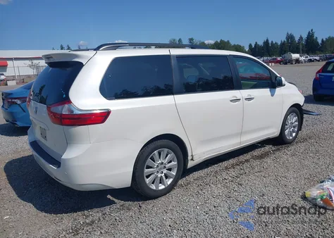 2015 Toyota Sienna Limited 7 Passenger/Limited Premium 7 Passenger/Xle 7 Passenger/Xle Premium 7 Passenger z USA, uszkodzony, nr VIN 5TDDK3DC6FS114592